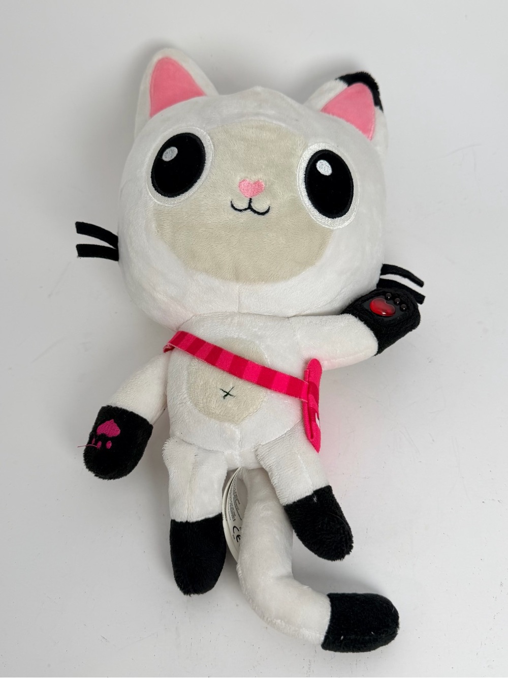Spin Master Gabby's Dollhouse Pandy Paws White Cat Plush 2020 working voice box